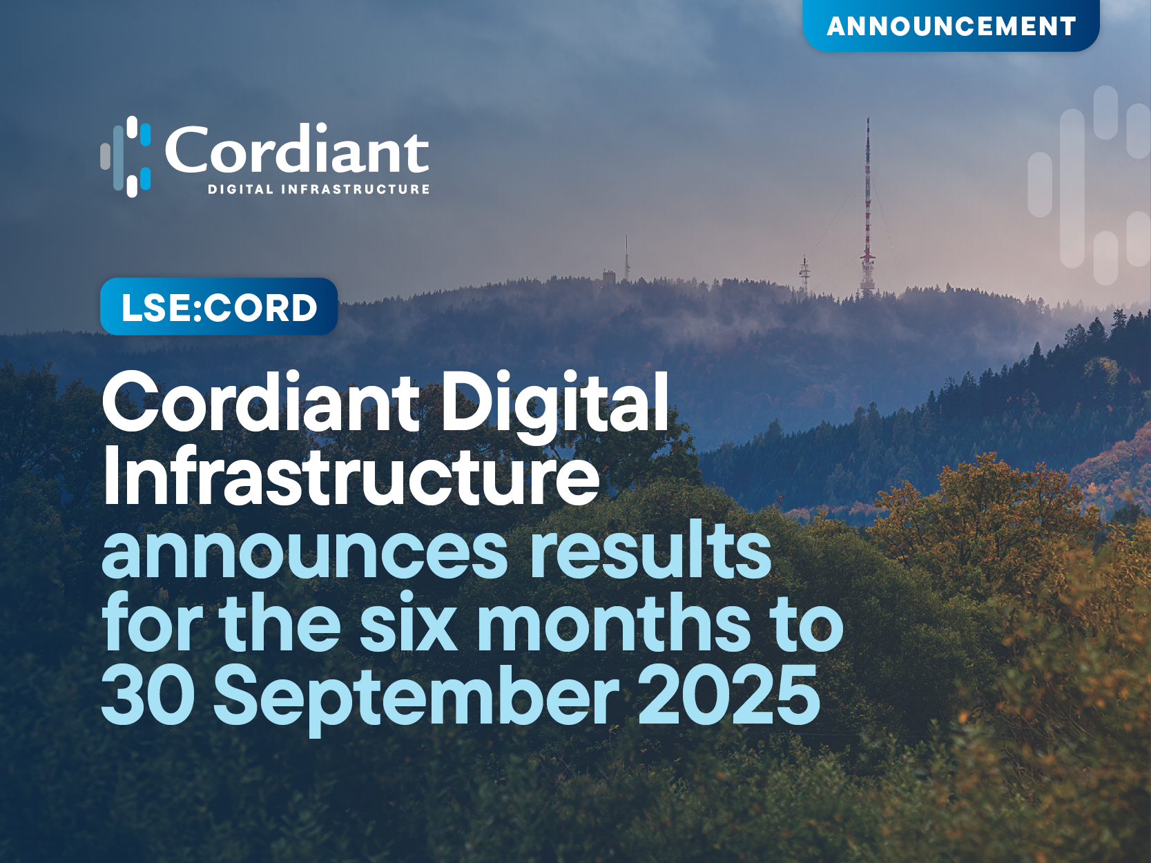 Featured image for Cordiant Digital Infrastructure announces results for the six months to 30 September 2025